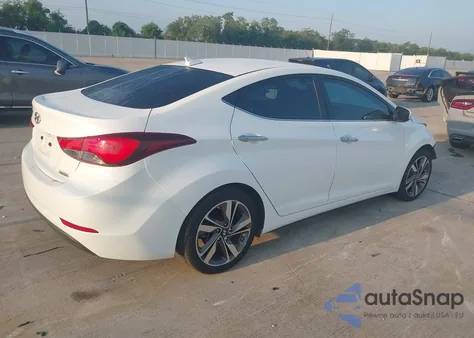 2015 Hyundai Elantra Limited z USA, uszkodzony, nr VIN 5NPDH4AE1FH583606